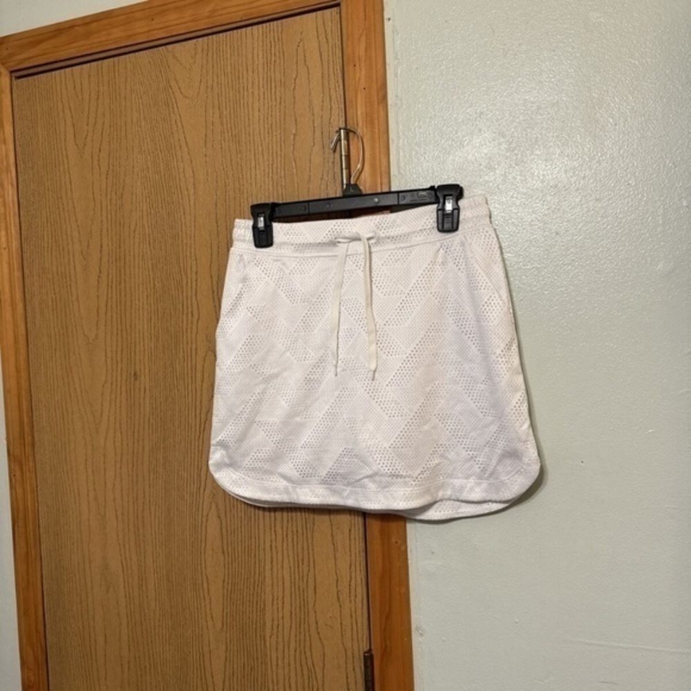 Slazenger Golf Small Solid White Above-Knee Skort w/Pockets & Drawstrings - EUC